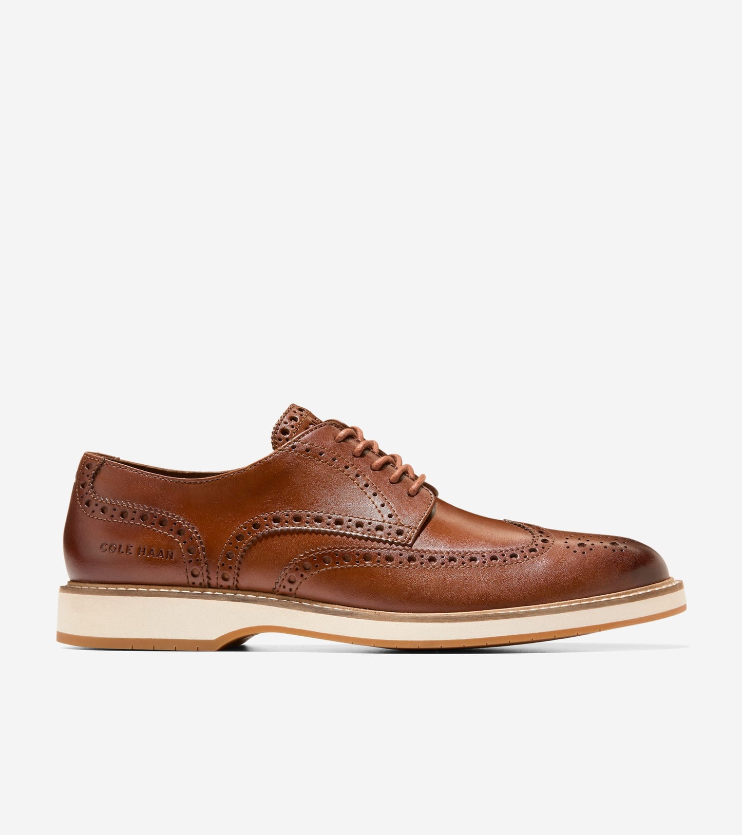 Men's Morse Grand Wingtip Oxfords-British Tan-Ivory-Gum