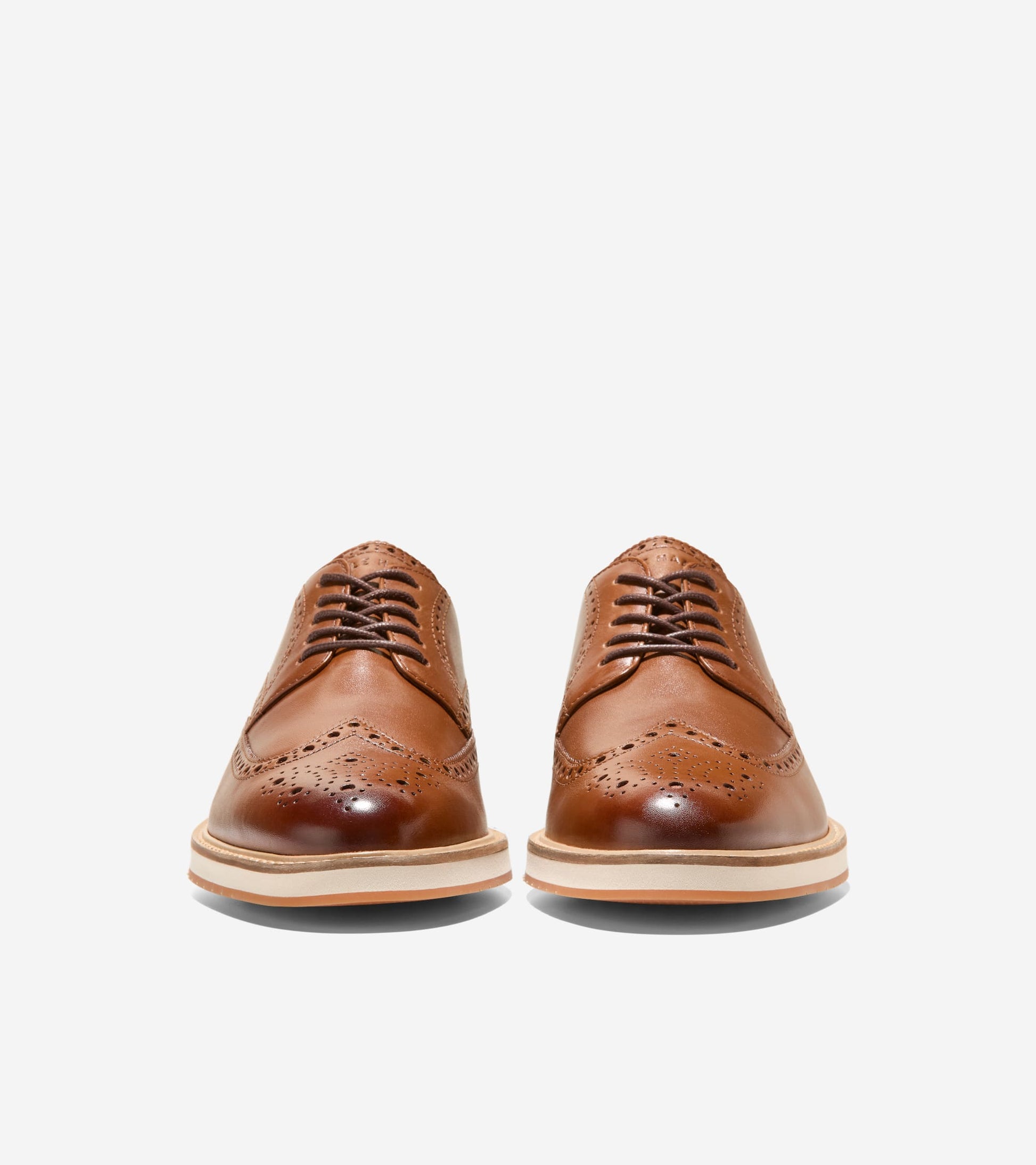 Men's Morse Grand Wingtip Oxfords-British Tan-Ivory-Gum