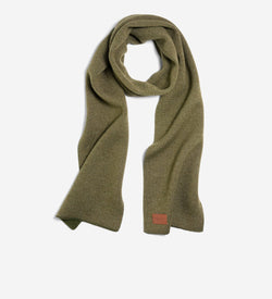 Men's Birdseye Scarf-Olive Night