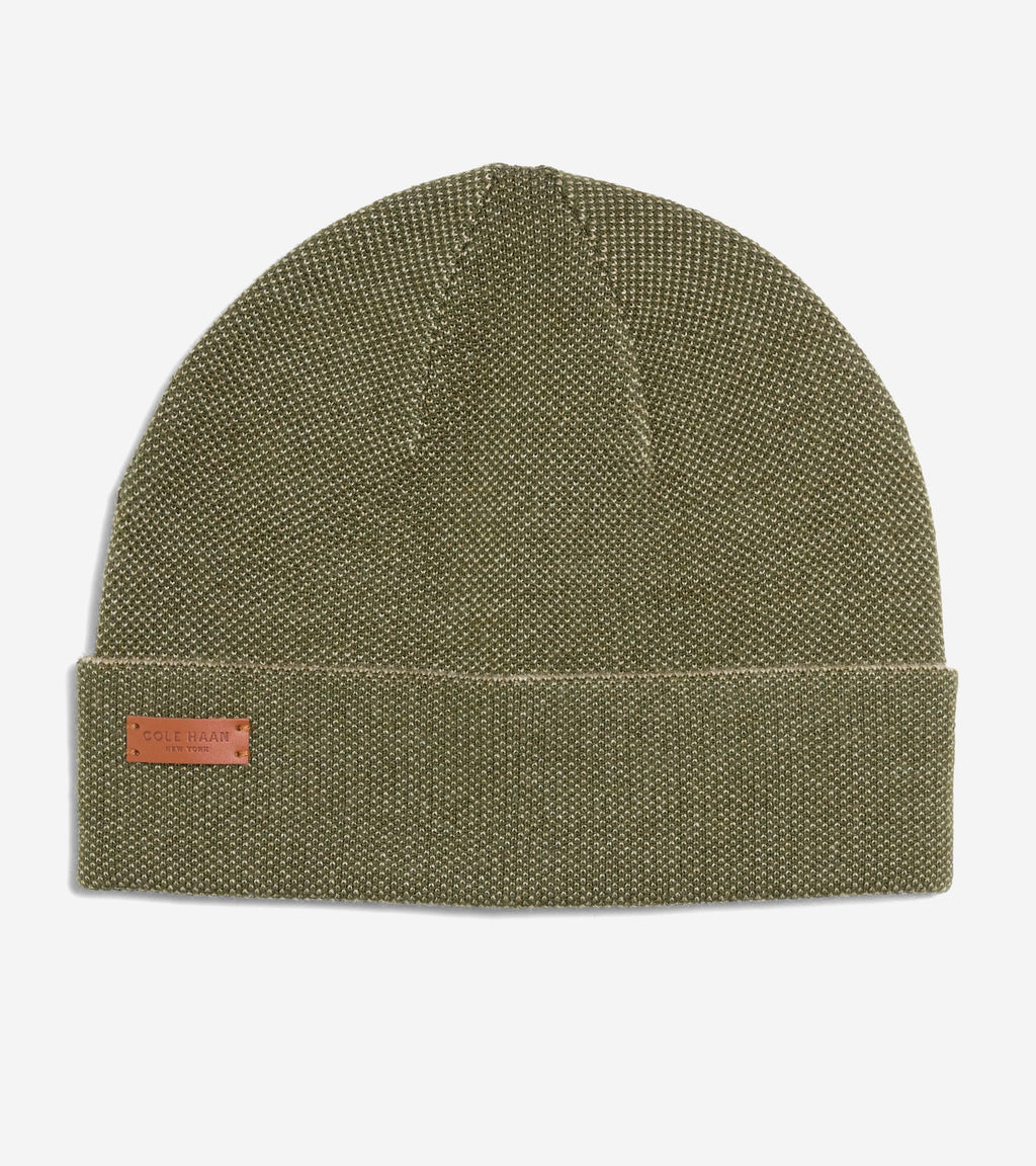 Men's Birdseye Beanie-Olive Night
