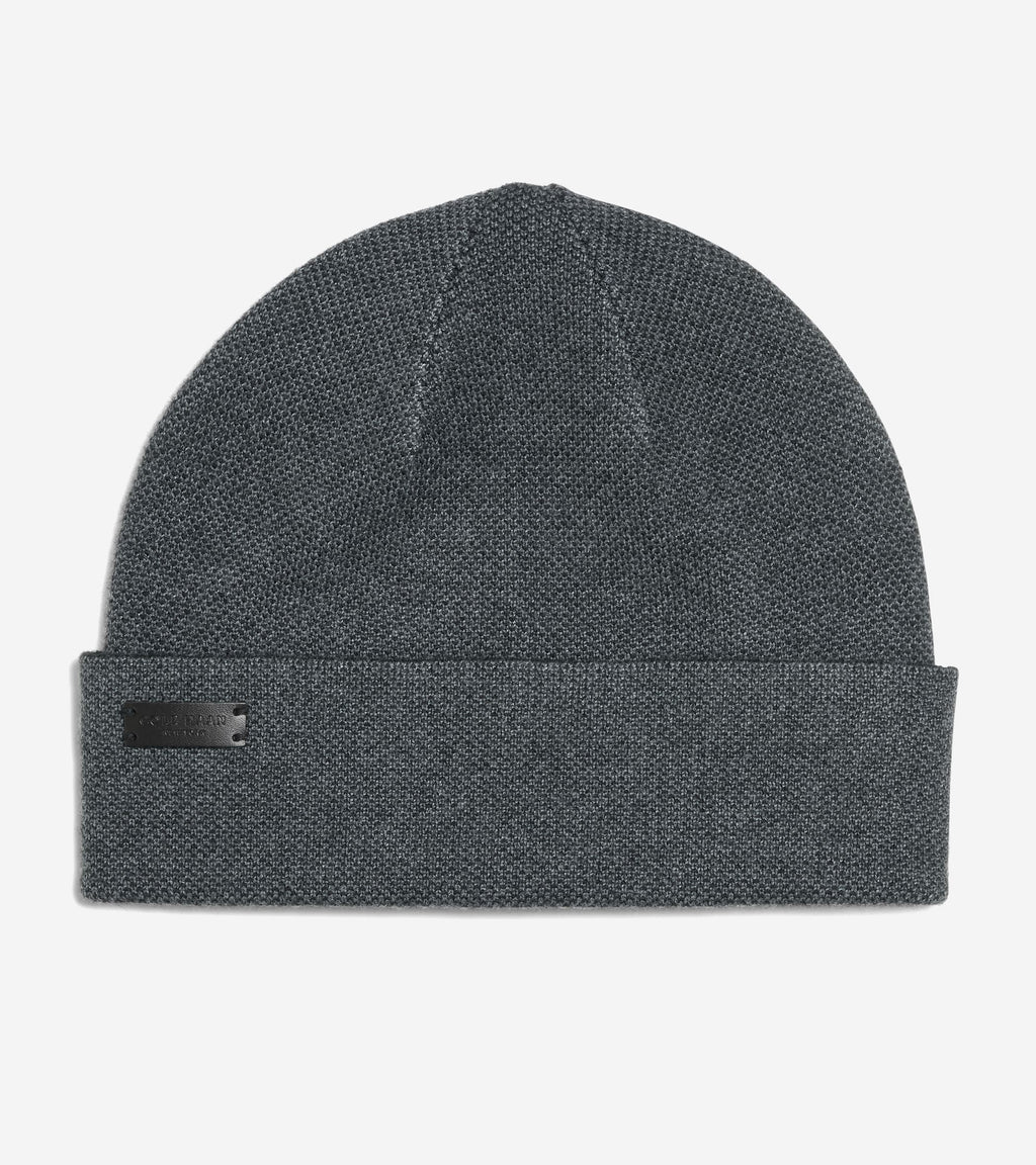 Men's Birdseye Beanie-Caviar