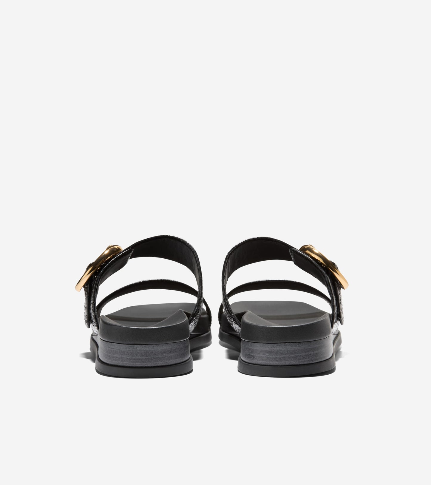 Women's Oaklynn Double Band Footbed Sandals-Black Croc Print