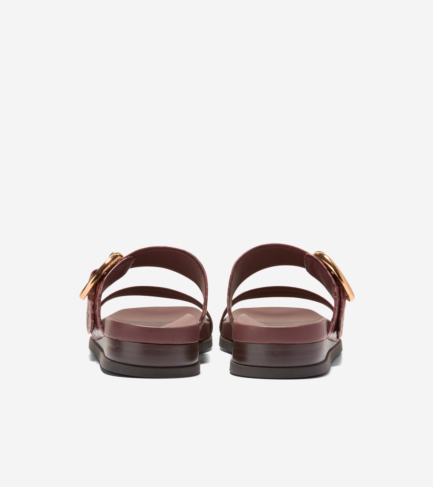 Women's Oaklynn Double Band Footbed Sandals-Mahogany Croc Print