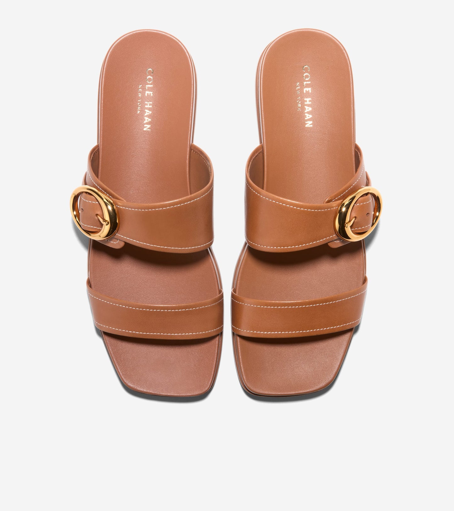Women's Oaklynn Double Band Footbed Sandals-British Tan