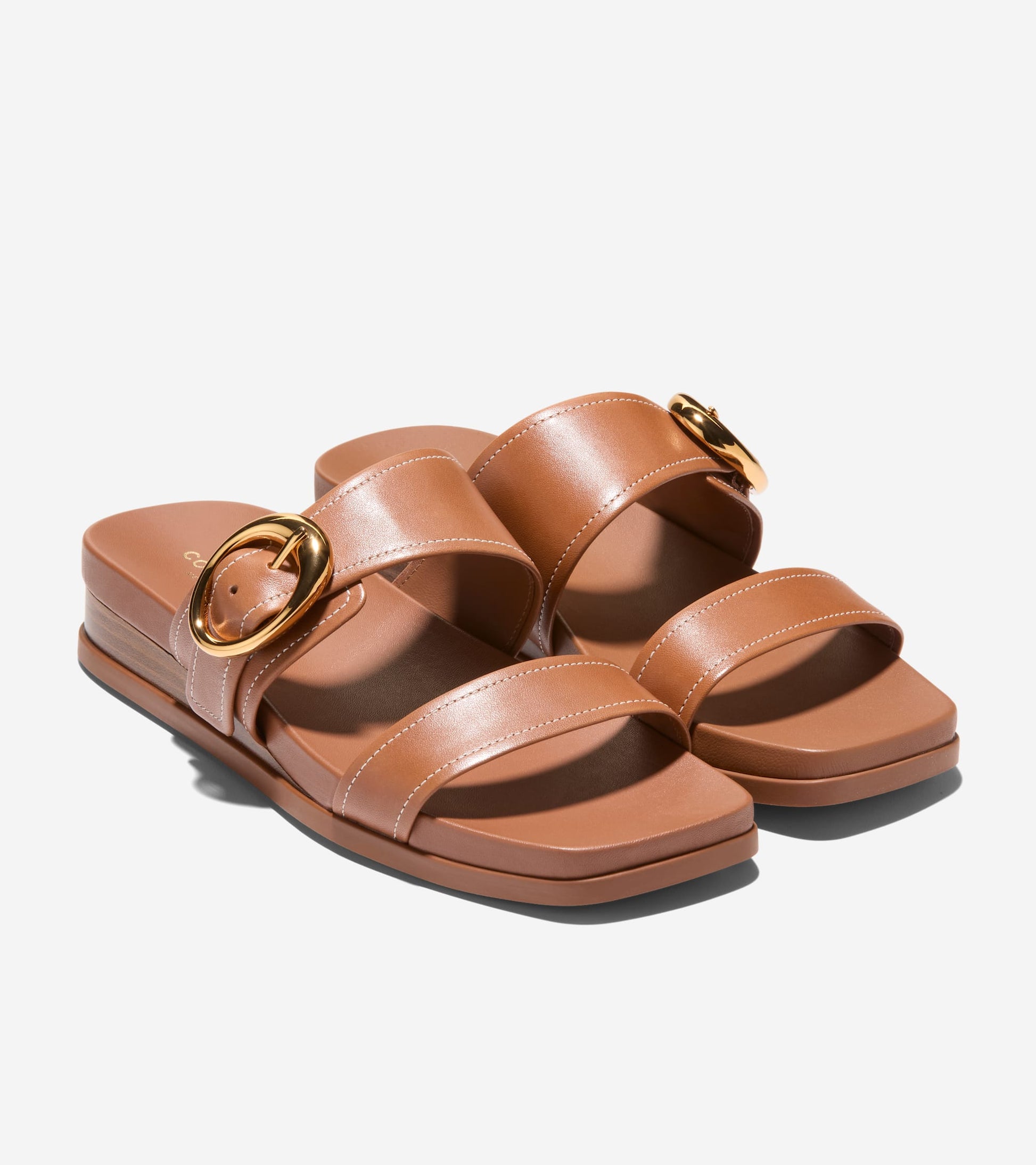 Women's Oaklynn Double Band Footbed Sandals-British Tan
