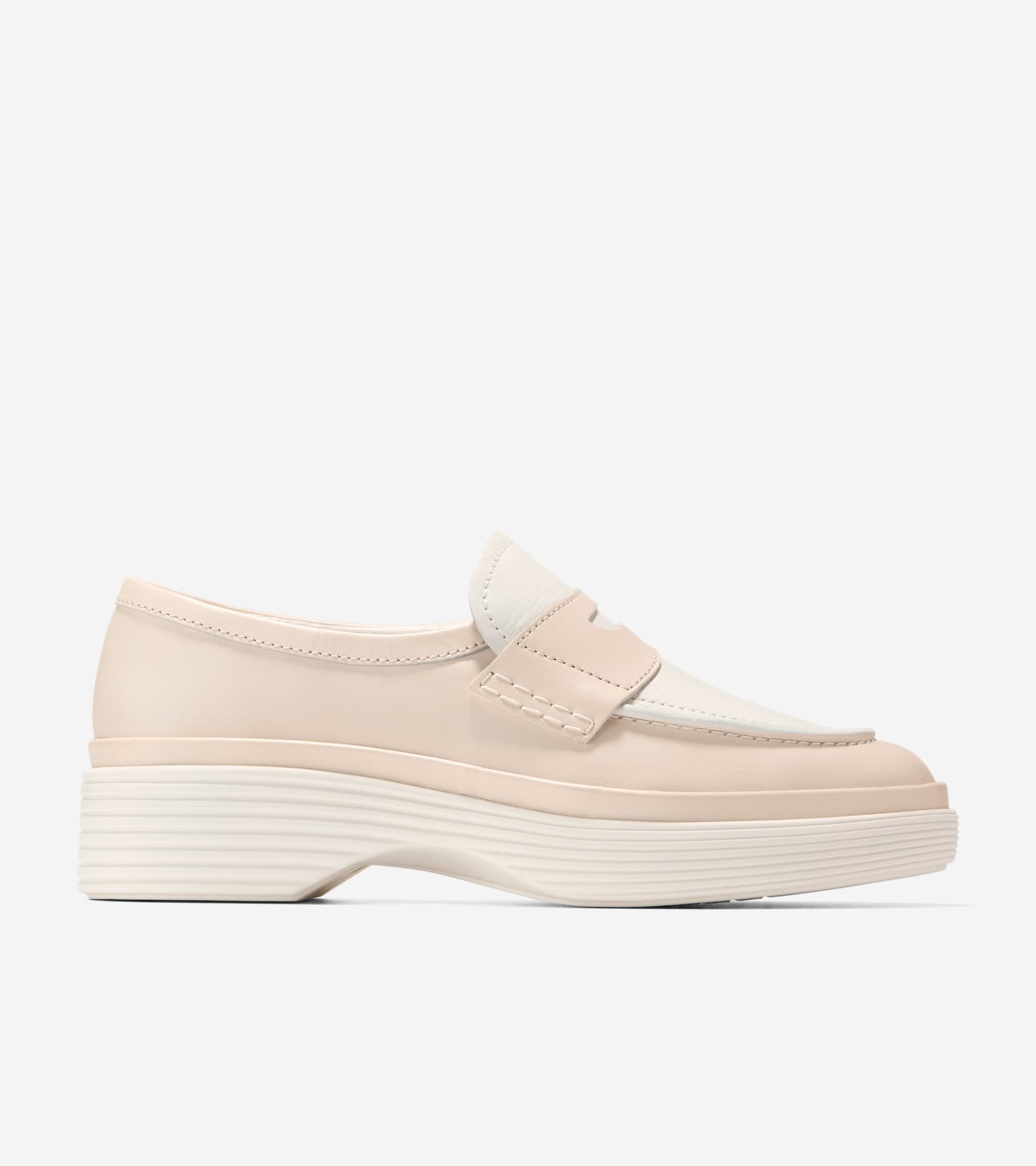 Women's Øriginalgrand City Platform Penny Loafers-Sand Dollar-Powder