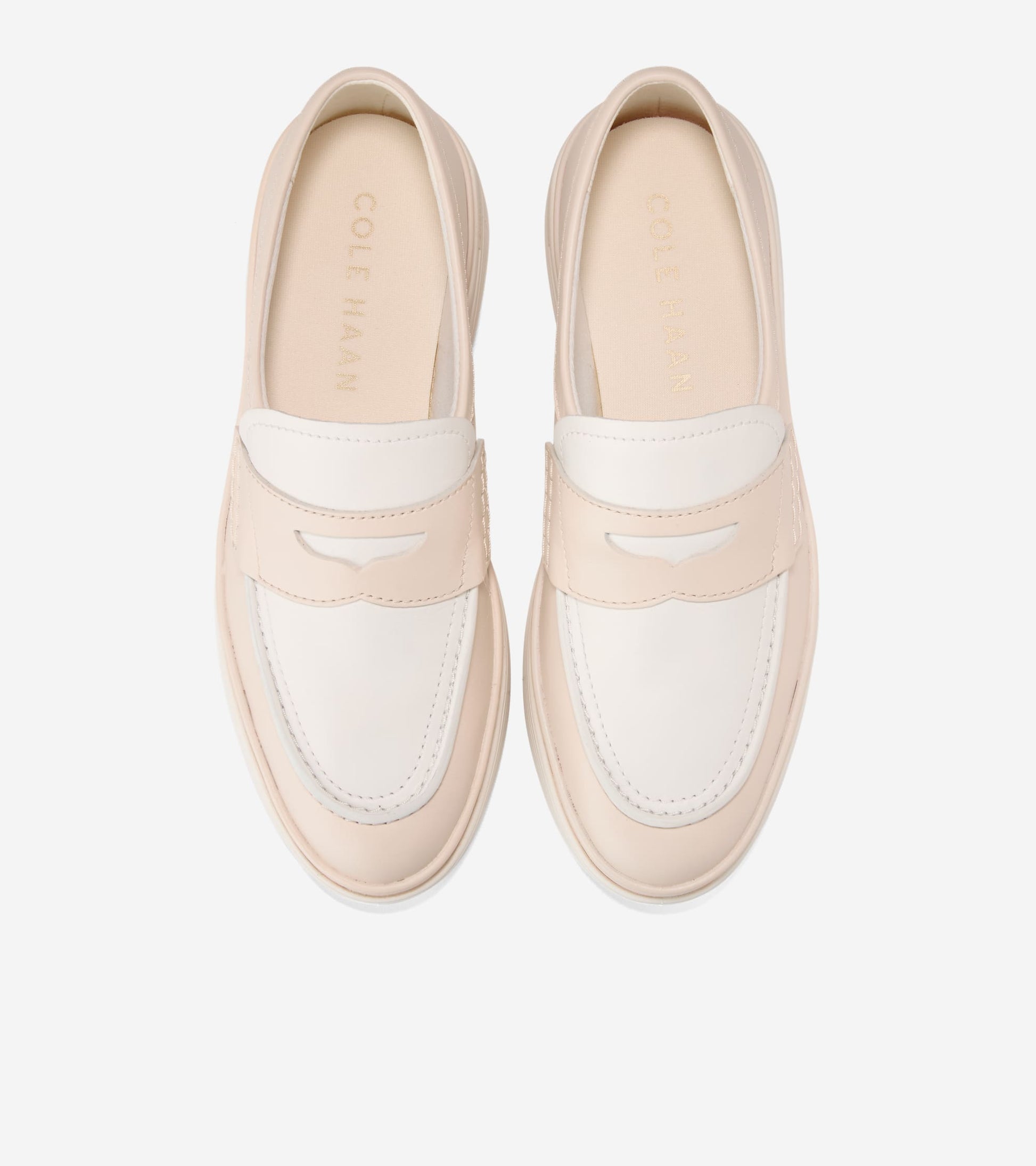 Women's Øriginalgrand City Platform Penny Loafers-Sand Dollar-Powder
