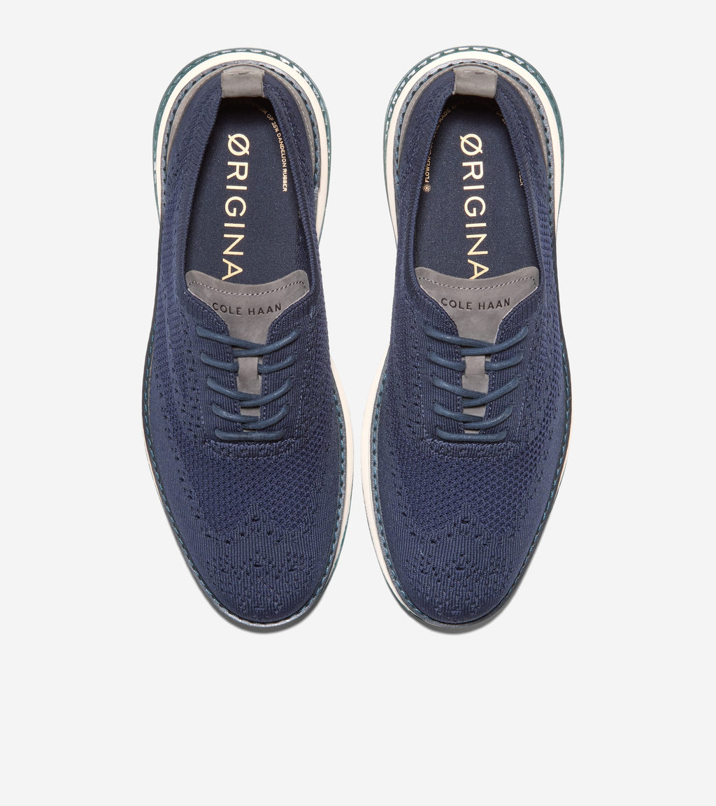 Men's ØriginalGrand Energyweave Stitchlite™ Wingtip Oxfords-Navy Blazer-Peacoat