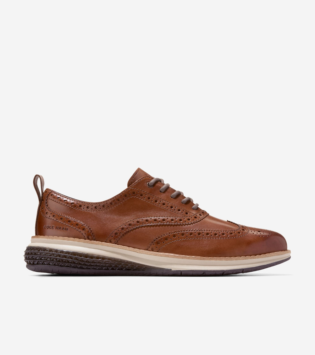 Men's ØriginalGrand Energyweave Wingtip Oxfords-British Tan-Ivory