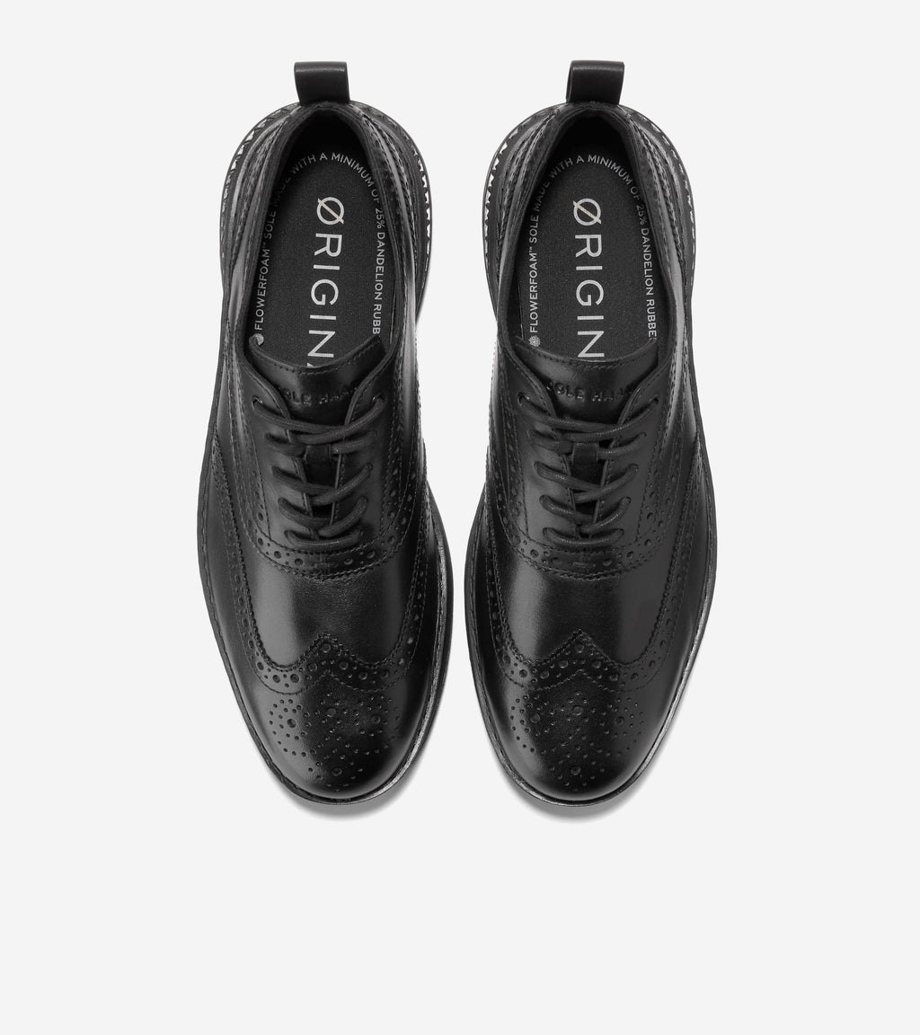 Men's ØriginalGrand Energyweave Wingtip Oxfords-Black
