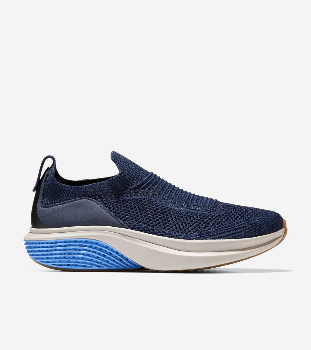 Men's ØriginalGrand SkyWeave™ Everarc Running Sneakers-Navy Blazer-Vista Blue-Dove
