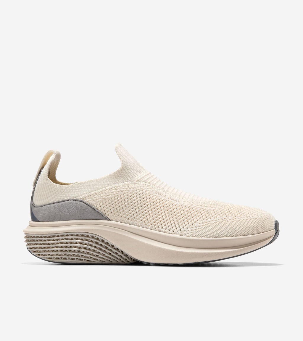 Men's ØriginalGrand SkyWeave™ Everarc Running Sneakers-Ivory-Tradewinds-Pumice Stone
