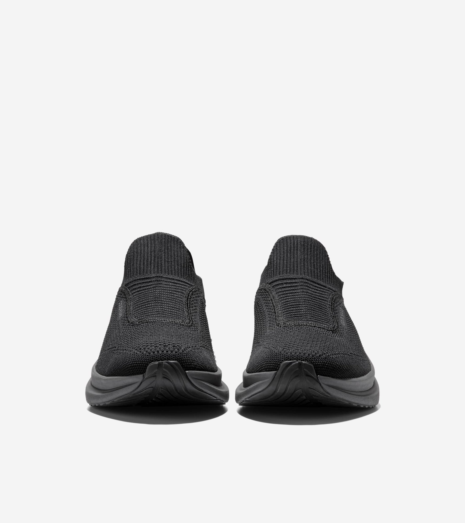 Men's ØriginalGrand SkyWeave™ Everarc Running Sneakers-Black-Gray Pinstripe