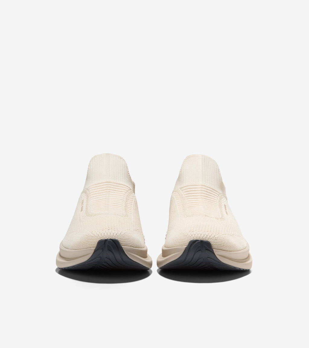 Men's ØriginalGrand SkyWeave™ Everarc Running Sneakers-Ivory-Tradewinds-Pumice Stone