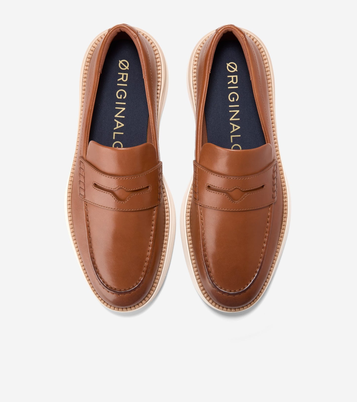 Men's ØriginalGrand Horizon Penny Loafers-British Tan-Natural-Ivory