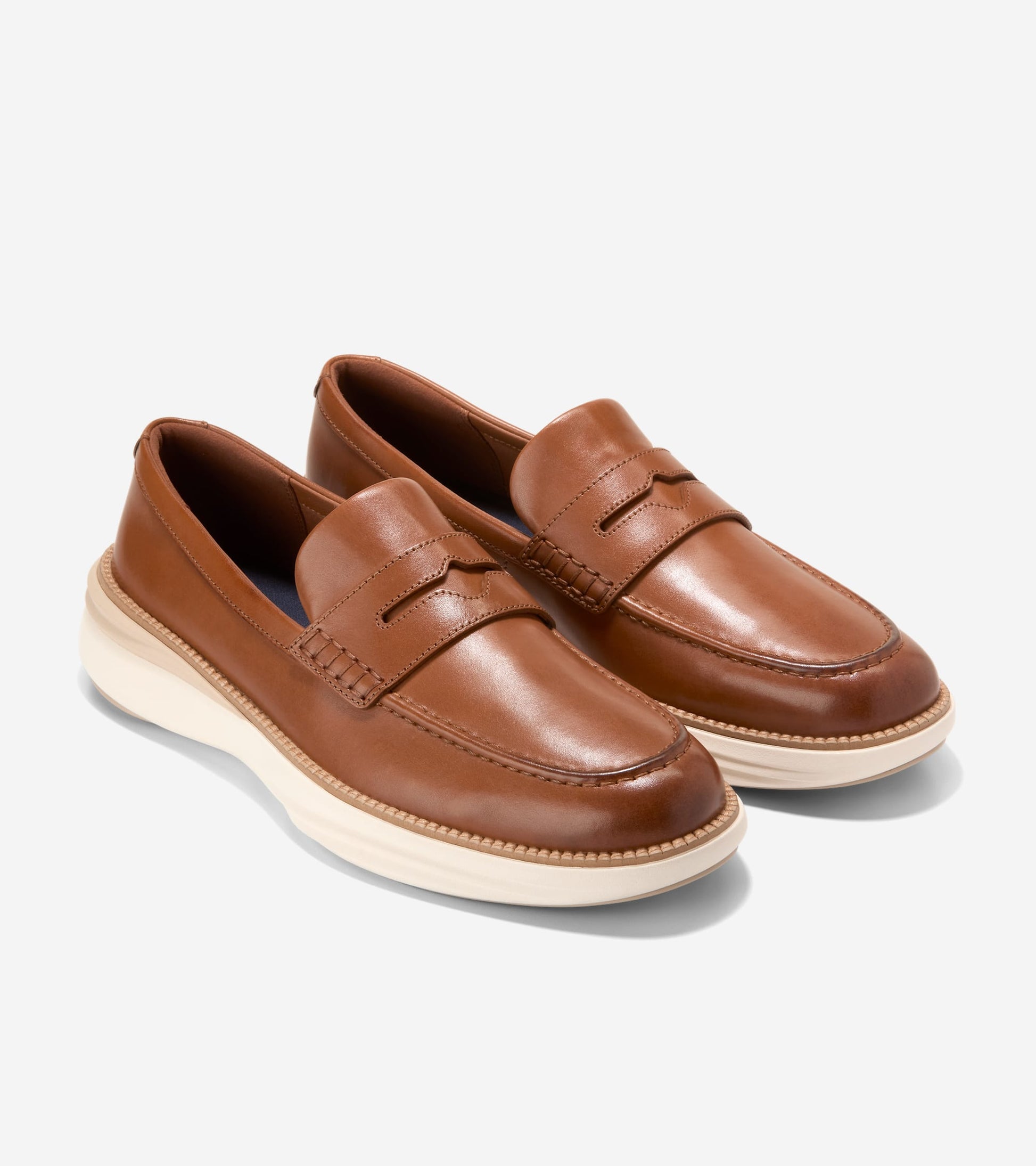 Men's ØriginalGrand Horizon Penny Loafers-British Tan-Natural-Ivory