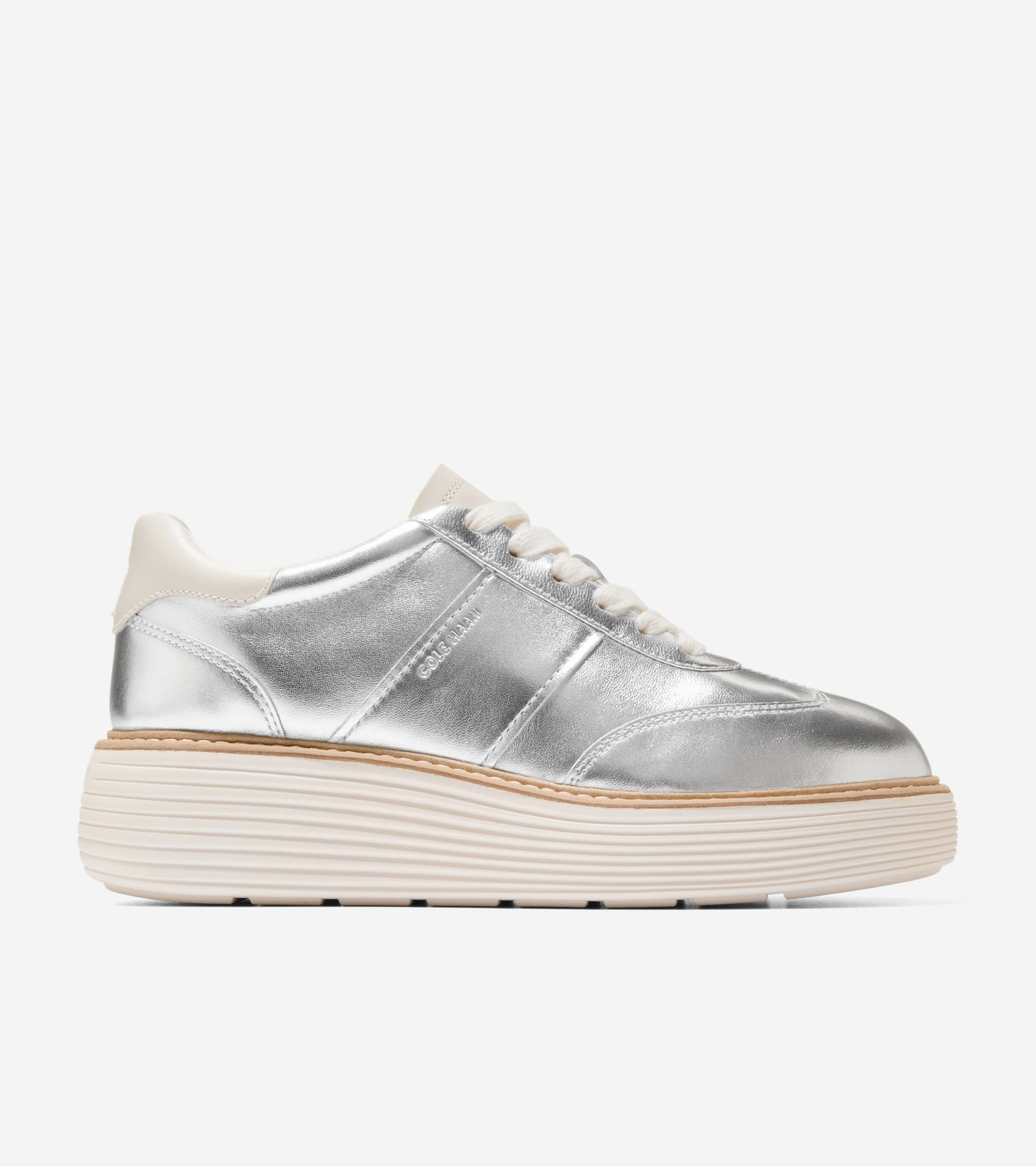 Women's ØriginalGrand Max Platform Sneakers-Silver Metallic-Ivory