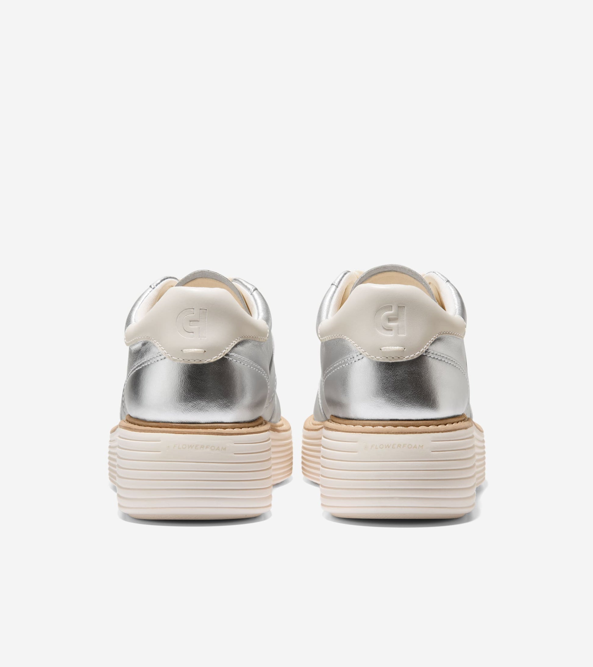 Women's ØriginalGrand Max Platform Sneakers-Silver Metallic-Ivory