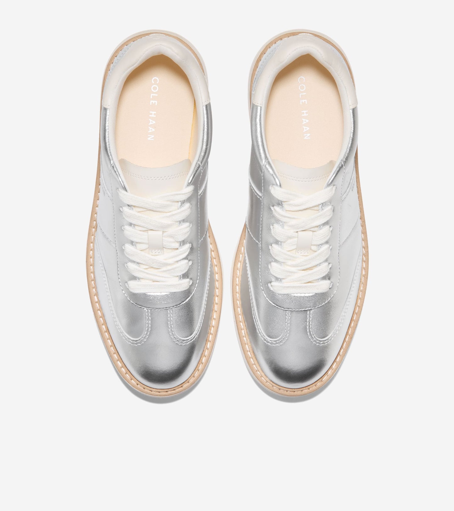 Women's ØriginalGrand Max Platform Sneakers-Silver Metallic-Ivory