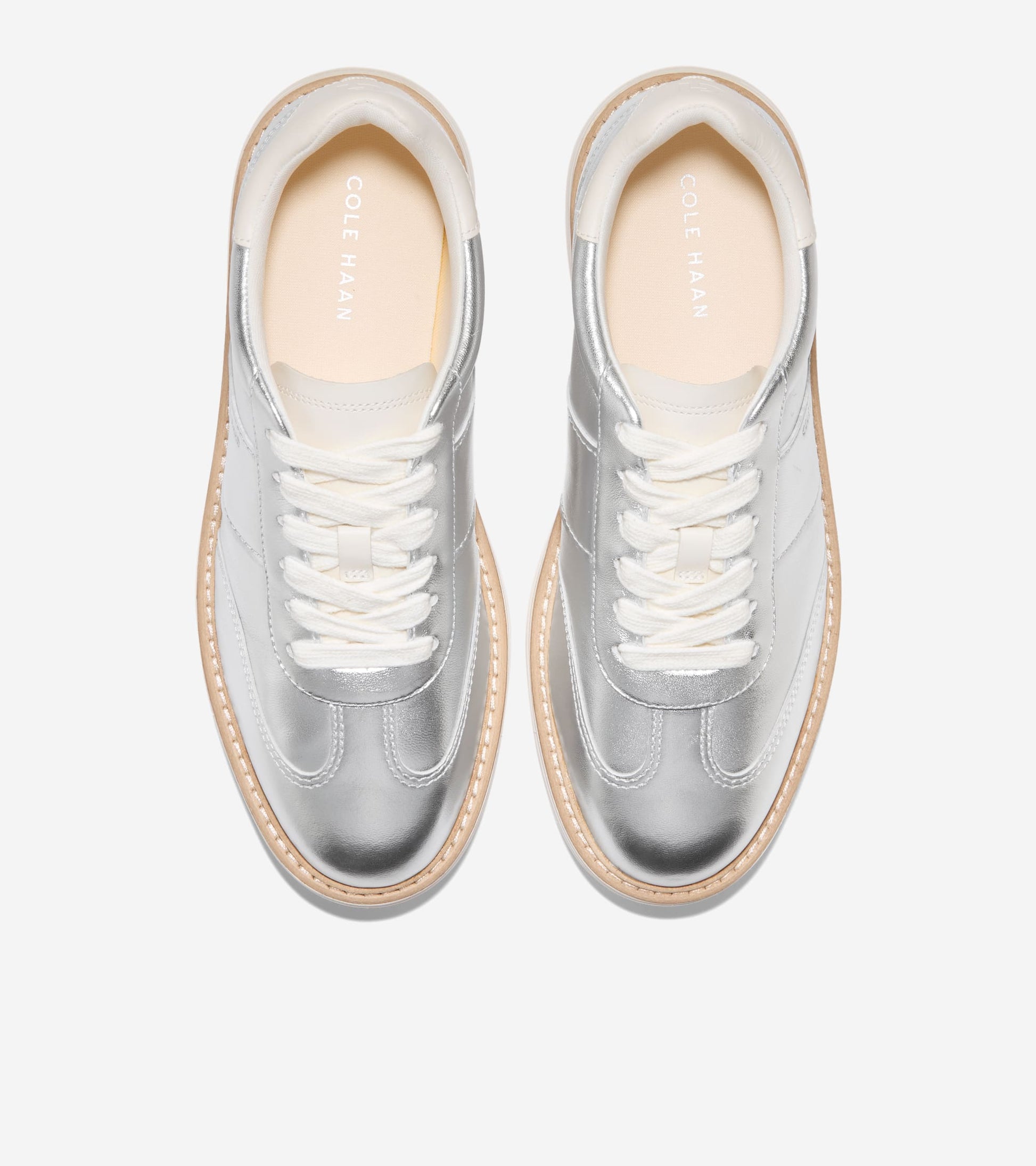 Women's ØriginalGrand Max Platform Sneakers-Silver Metallic-Ivory