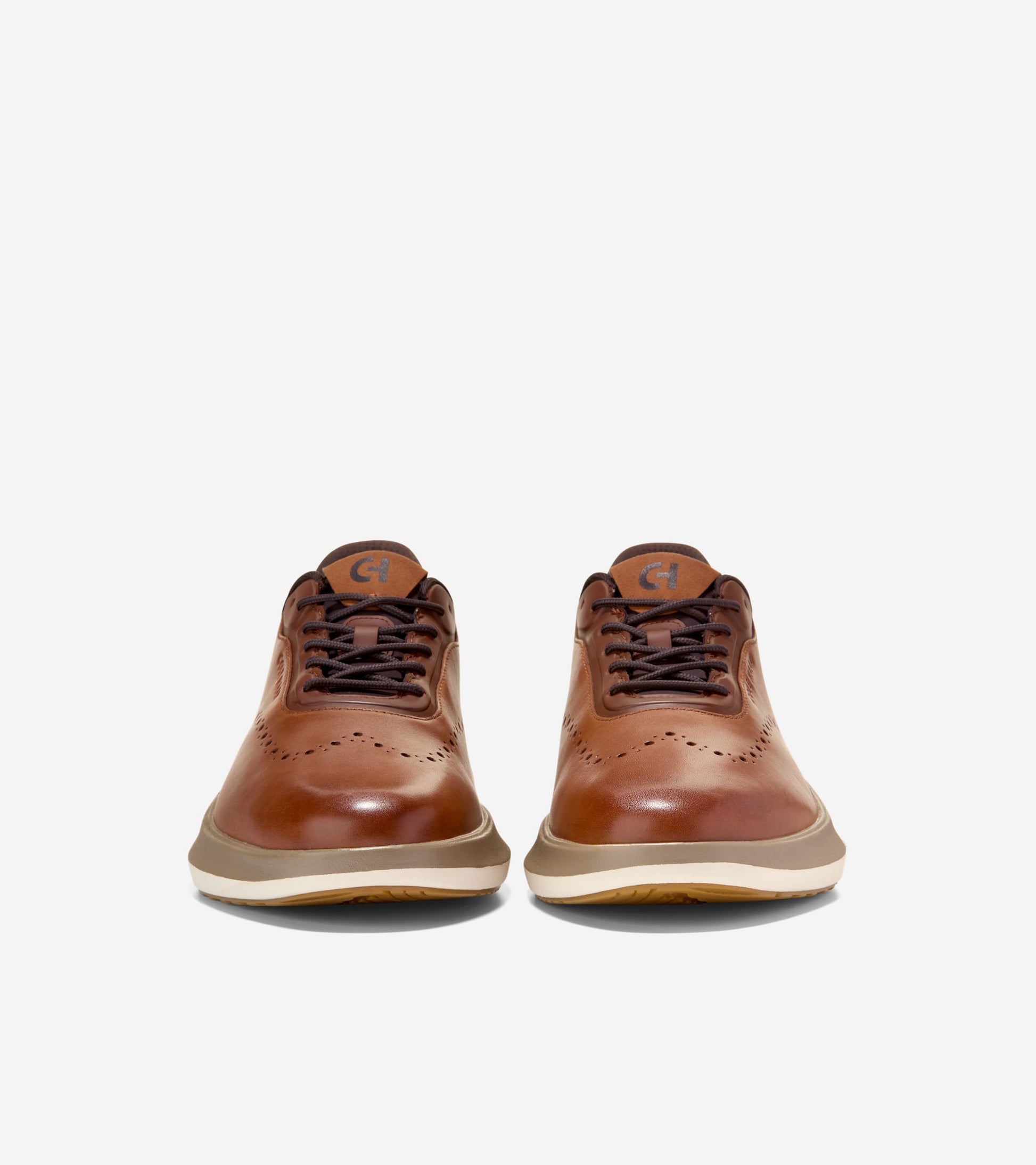 Men's ØriginalGrand Neoarc Quick-On Wingtip Oxfords-British Tan-Irish Coffee-Ivory