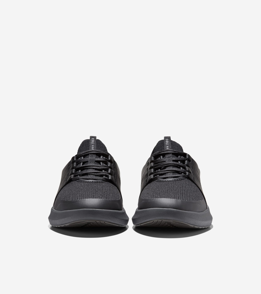 Men's  ØriginalGrand Neoarc Sneaker Oxfords-Black-Gray Pinstripe