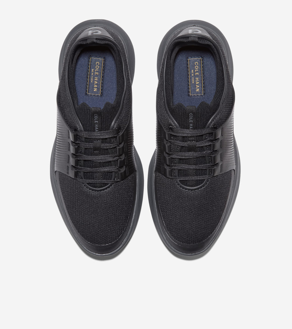 Men's  ØriginalGrand Neoarc Sneaker Oxfords-Black-Gray Pinstripe