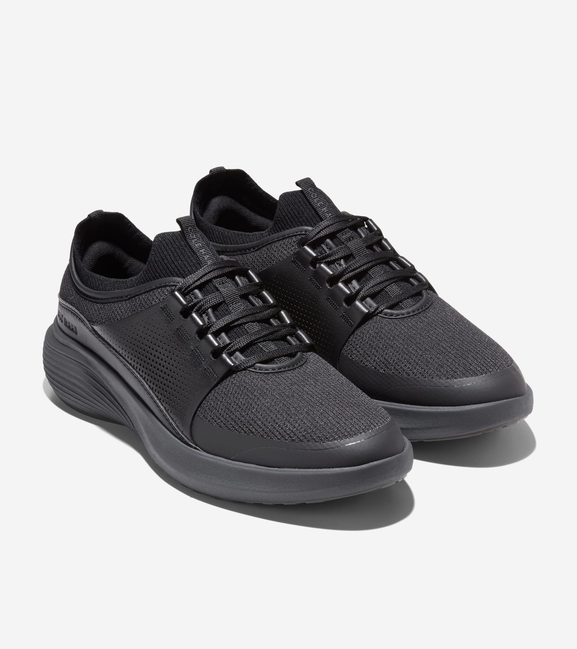 Men's  ØriginalGrand Neoarc Sneaker Oxfords-Black-Gray Pinstripe