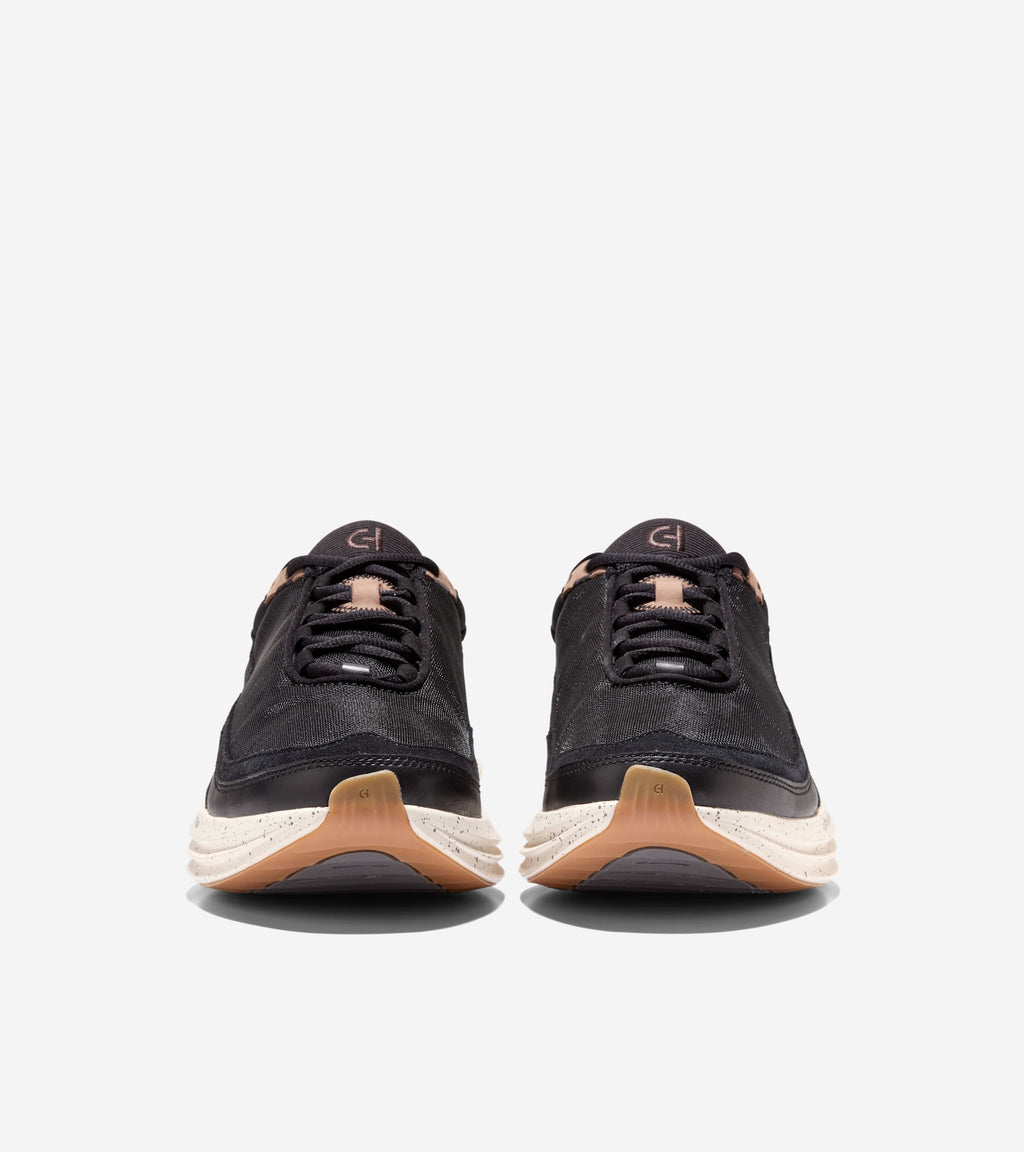 Men's ØriginalGrand Quadstar 2.0 Running Shoes-Black-Light Whiskey-Ivory