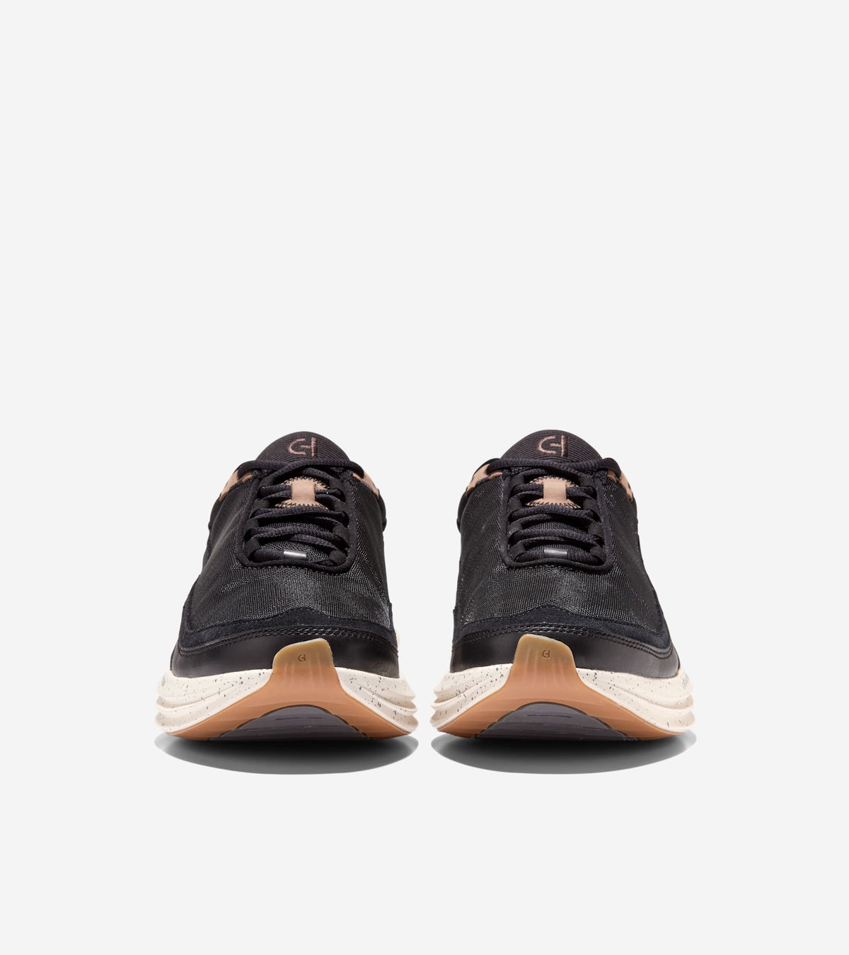 Men's ØriginalGrand Quadstar 2.0 Running Shoes-Black-Light Whiskey-Ivory
