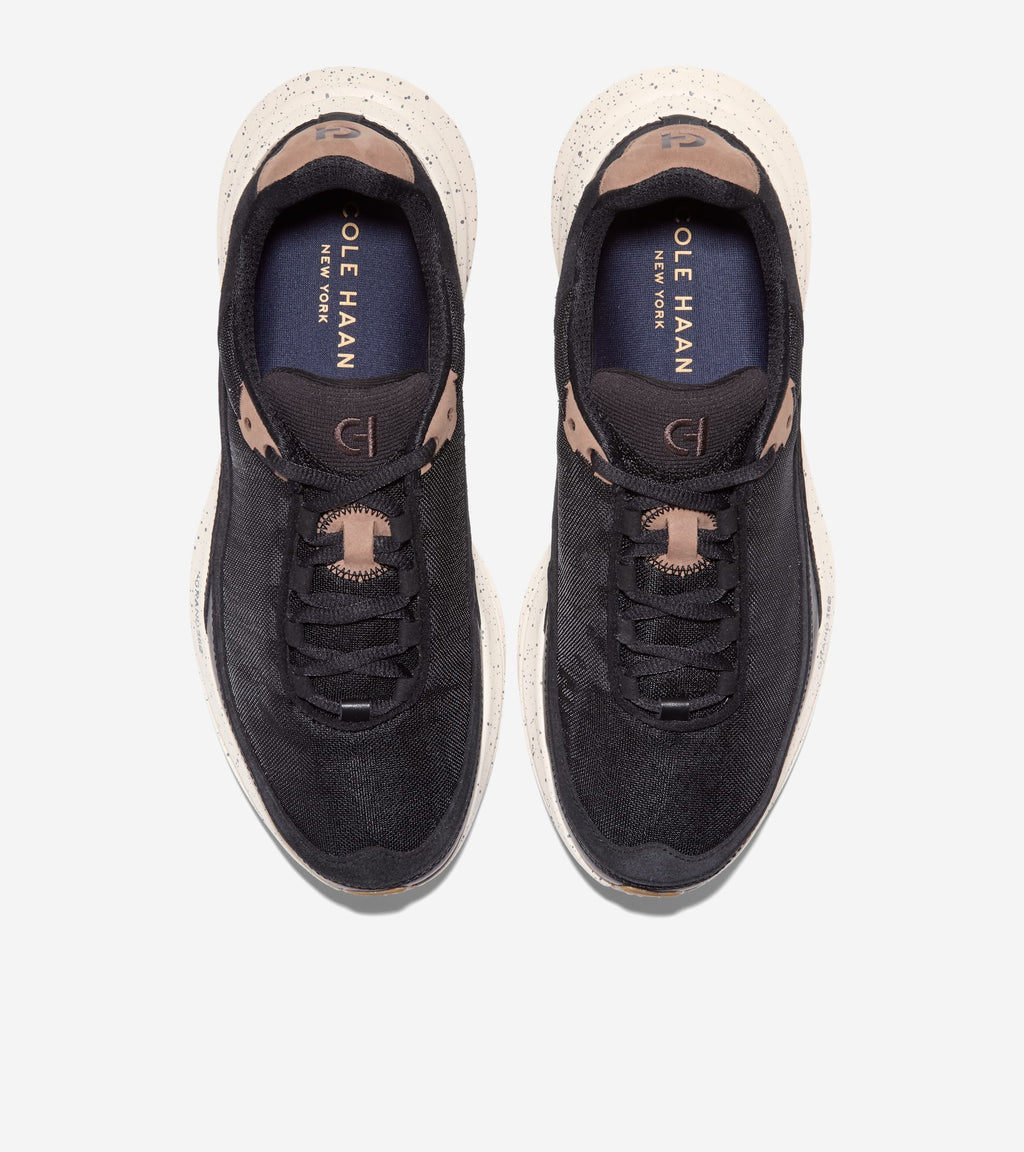 Men's ØriginalGrand Quadstar 2.0 Running Shoes-Black-Light Whiskey-Ivory