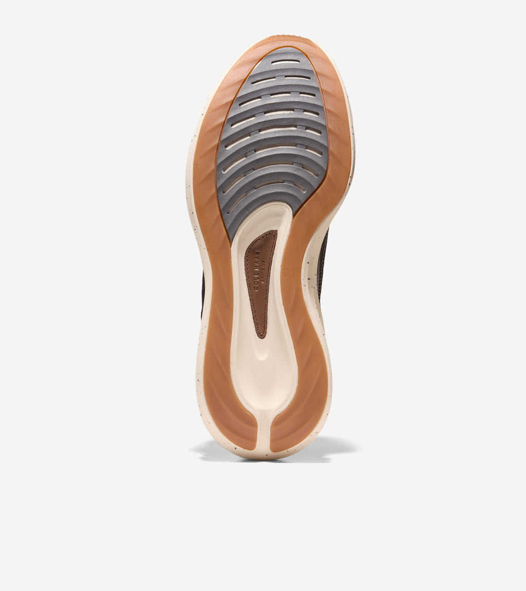 Men's ØriginalGrand Quadstar 2.0 Running Shoes-Black-Light Whiskey-Ivory