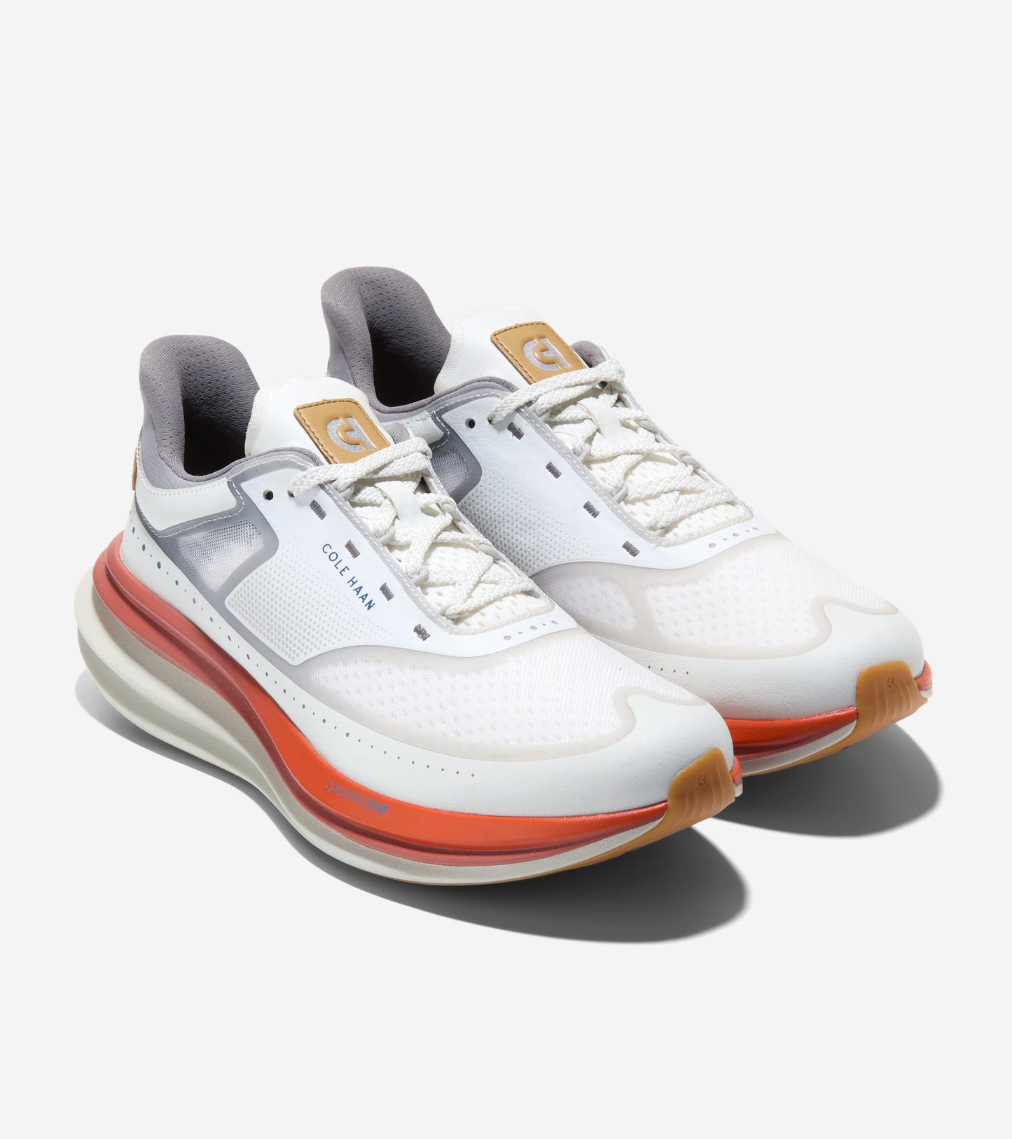 Men's ØriginalGrand Quadstar Running Sneakers-White-Titanium-Silver Birch
