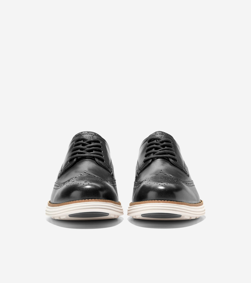 Men's ØriginalGrand Remastered Wingtip Oxfords-Black-Ivory