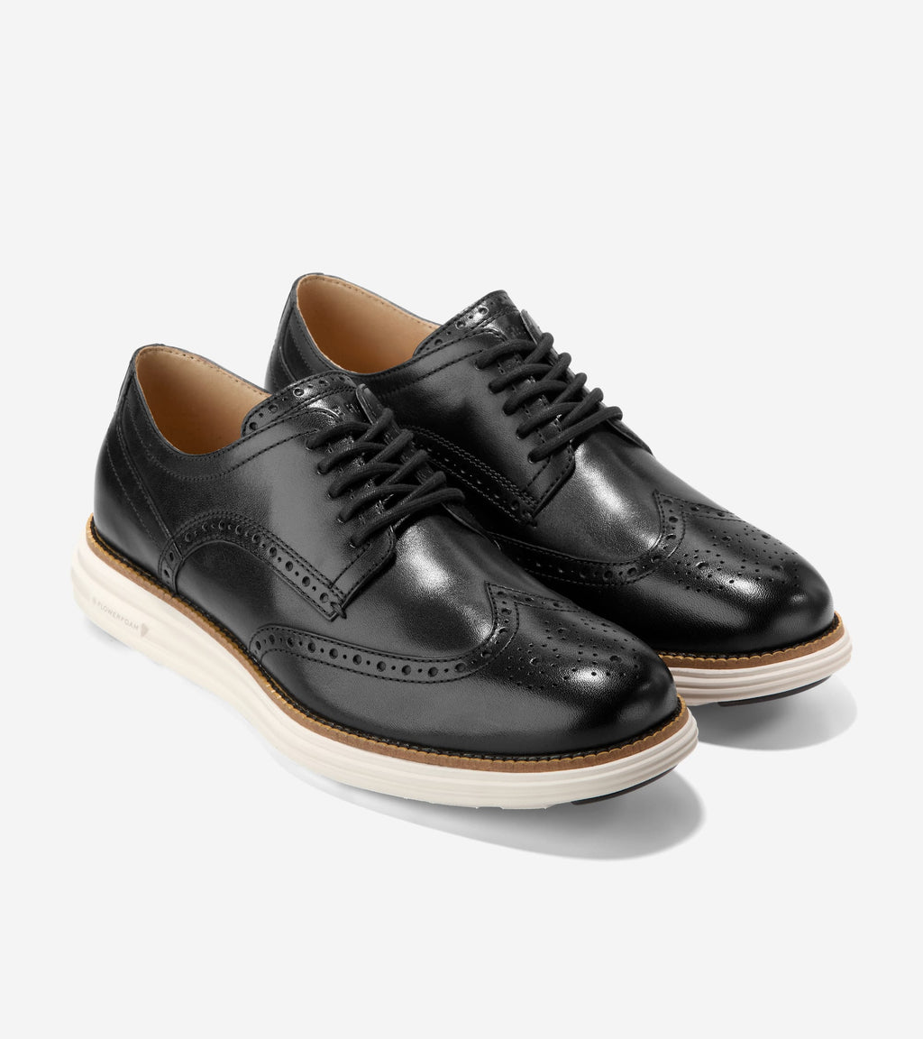 Men's ØriginalGrand Remastered Wingtip Oxfords-Black-Ivory