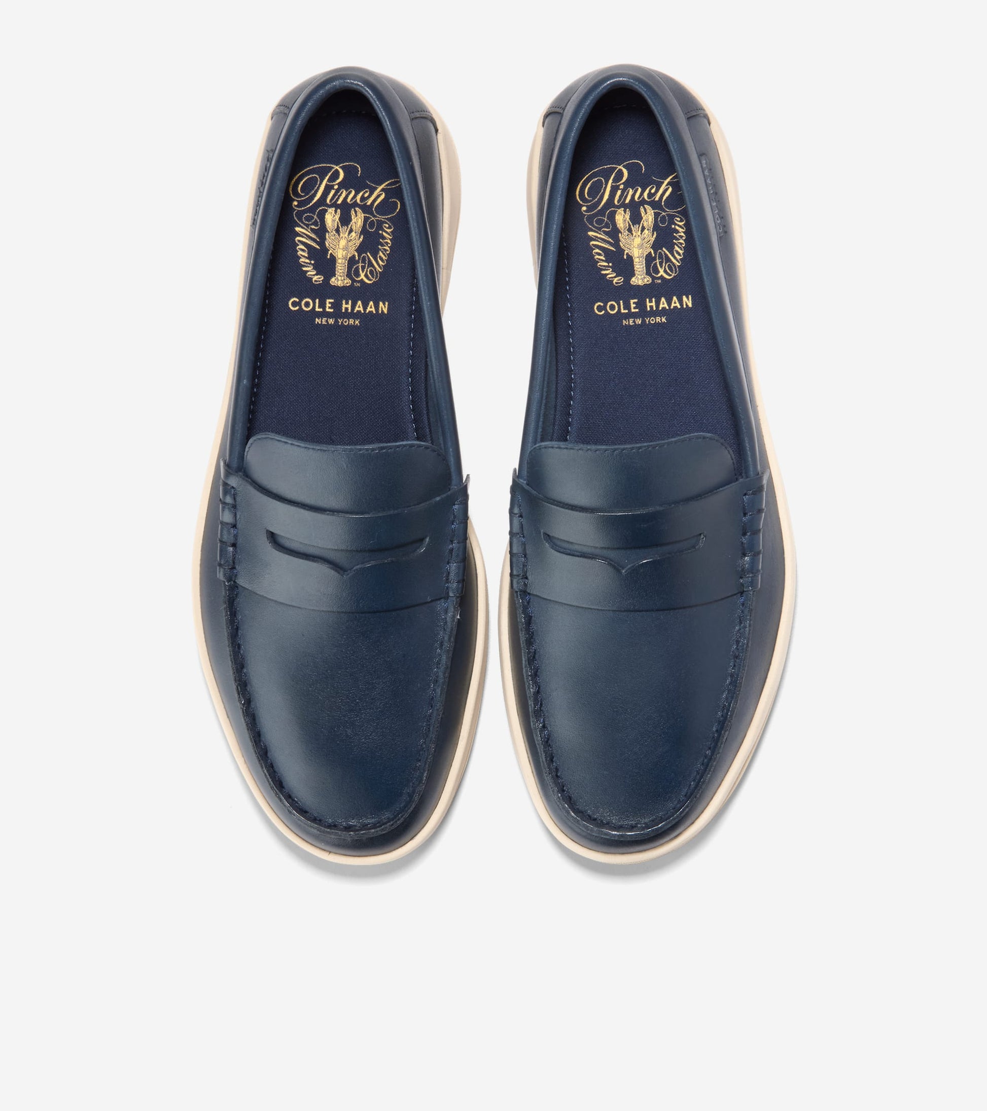 Men's Pinch Long-Weekender Penny Loafers-Navy Blazer-Angora
