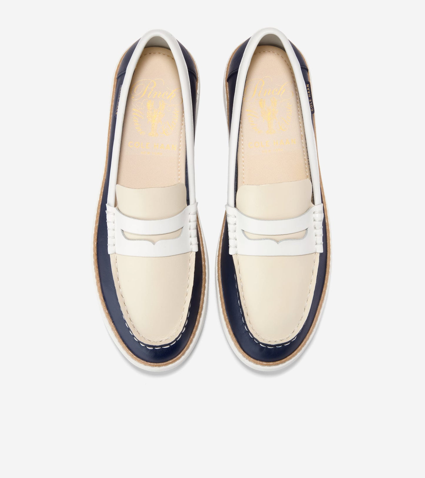 Women's Pinch Long-Weekender Penny Loafers-Midnight Moon-Powder