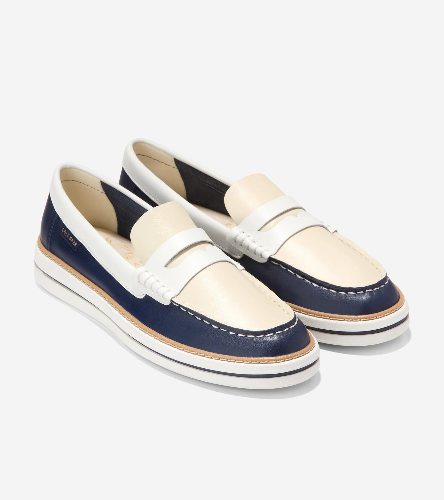 Women's Pinch Long-Weekender Penny Loafers-Midnight Moon-Powder