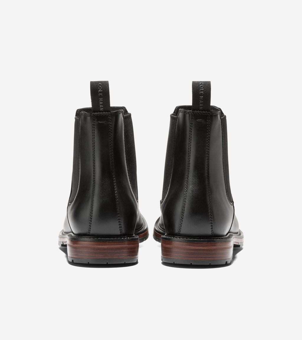 Men's Roundhill Grand Waterproof Chelsea Boots-Black