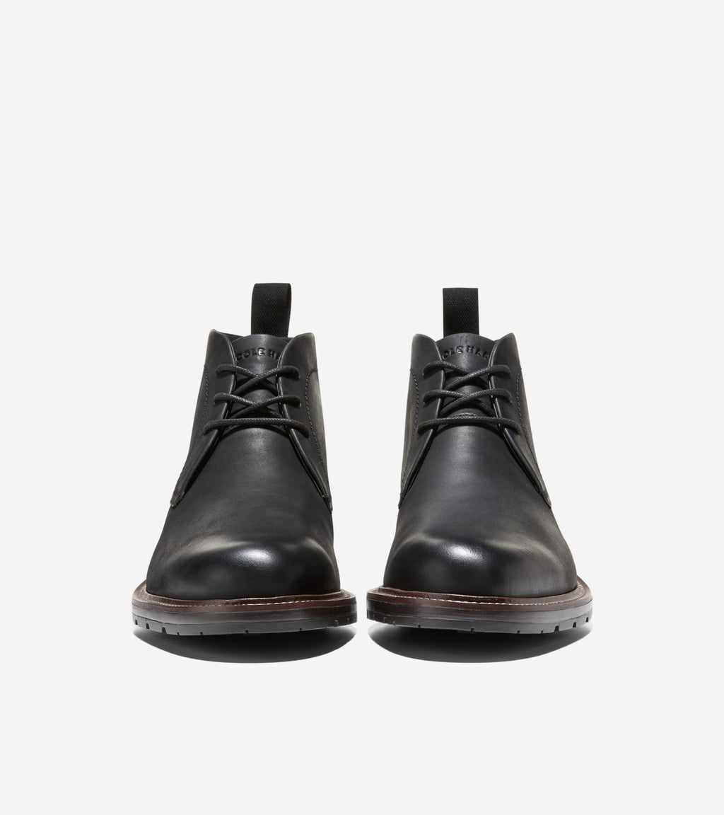 Men's Roundhill Grand Waterproof Chukka Boots-Black-Dark Natural