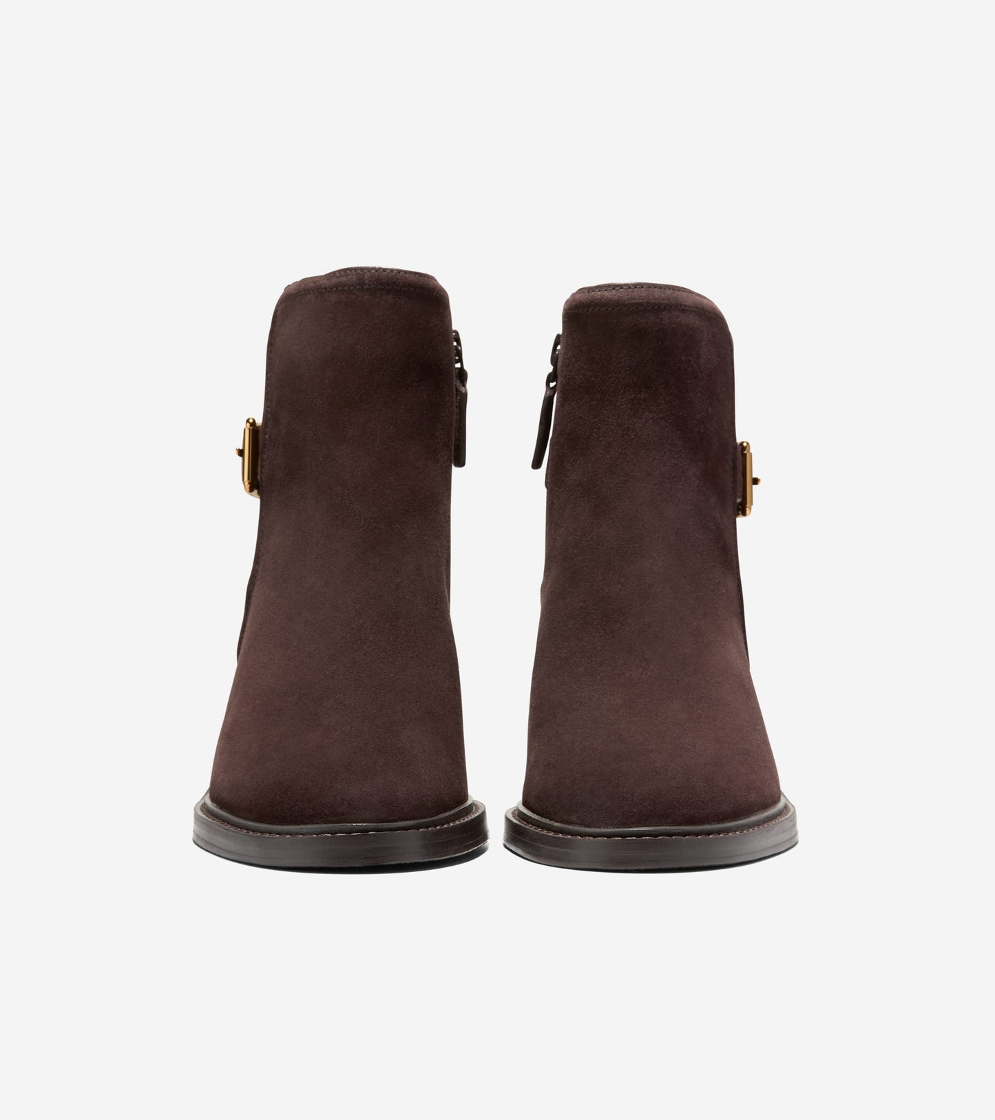 Women's Silvana Buckle Booties-Dark Chocolate