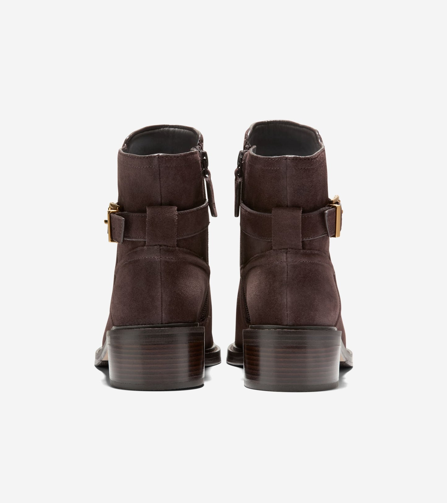 Women's Silvana Buckle Booties-Dark Chocolate