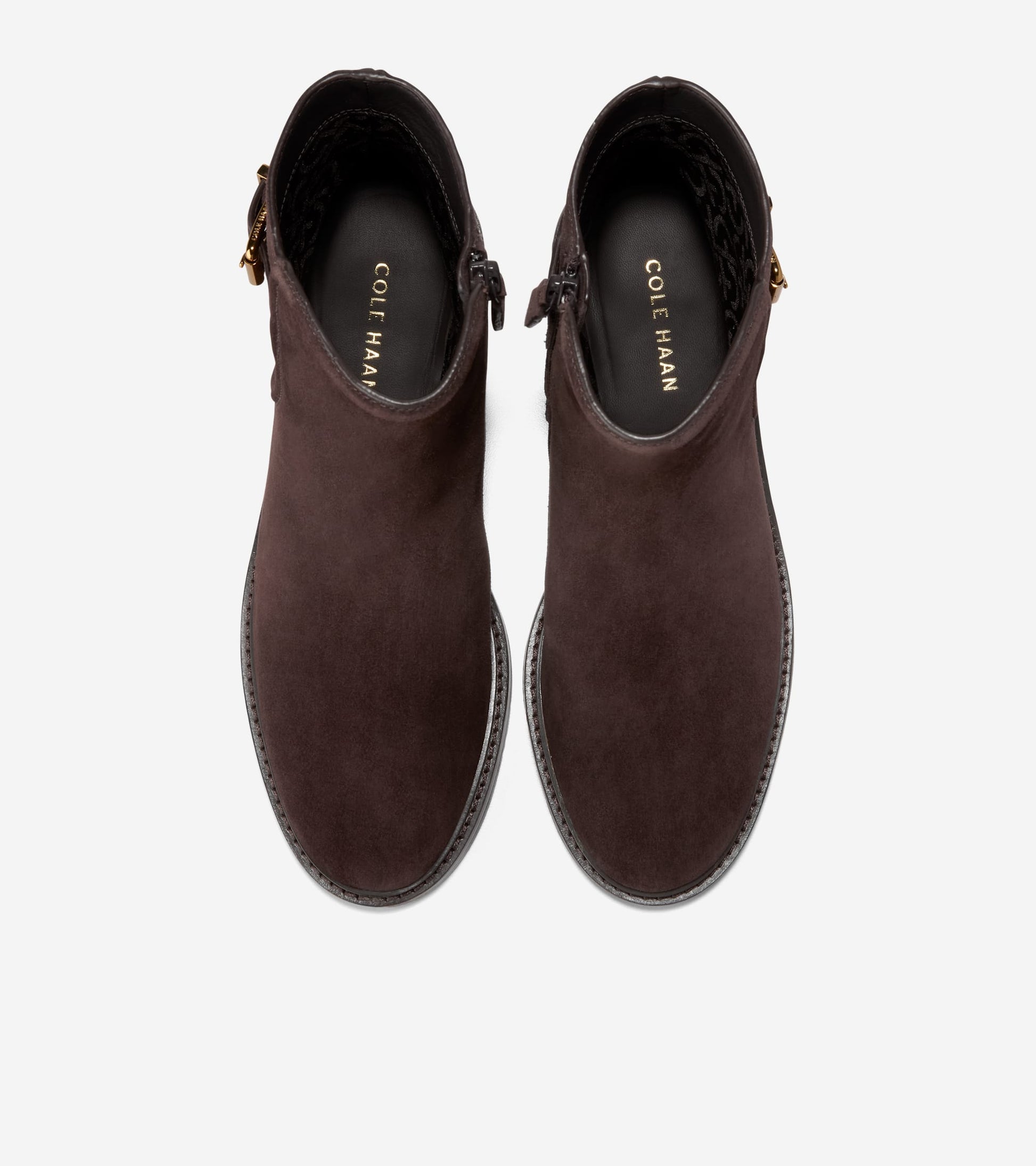 Women's Silvana Buckle Booties-Dark Chocolate