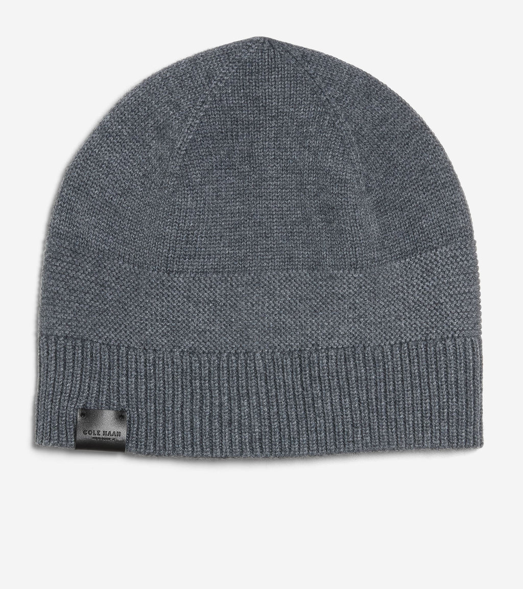 Men's Textured Midweight Beanie-Guaranteed Grey Heather