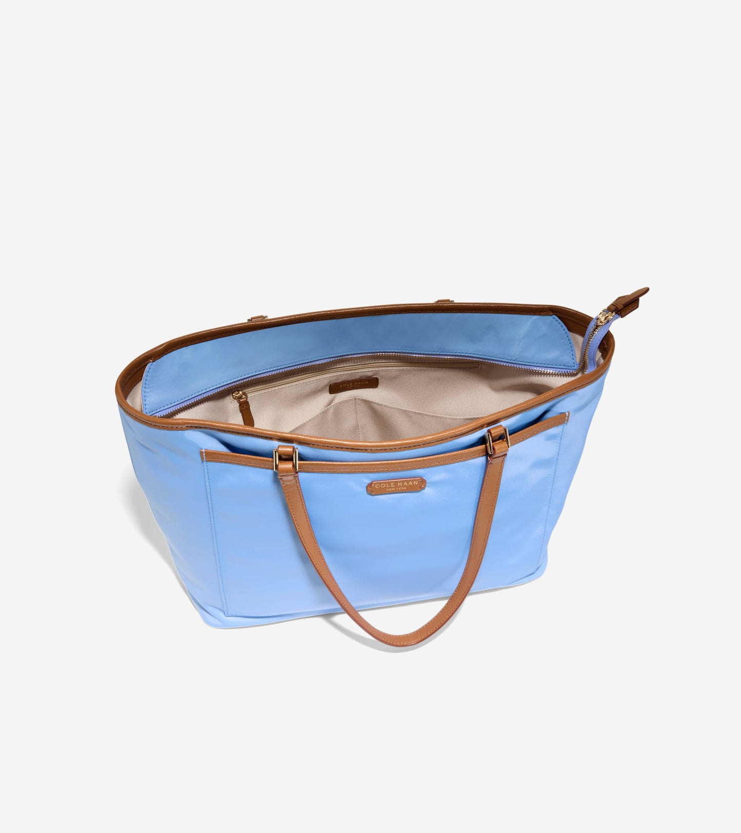 Women's Elyse Nylon Tote Bag-Hydrangea-Golden Honey
