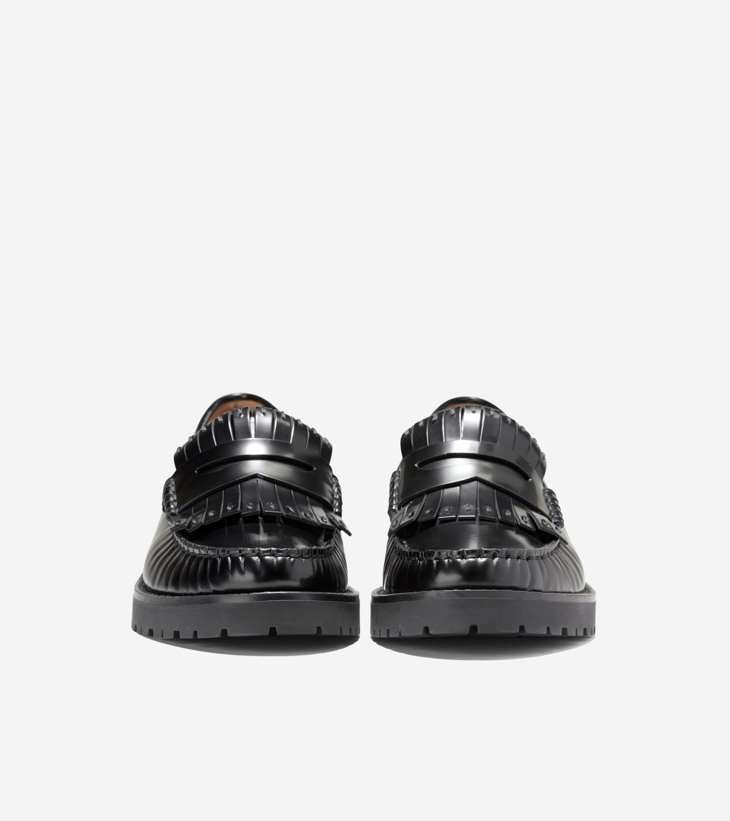 Women's Treena Lug Kiltie Loafers-Black