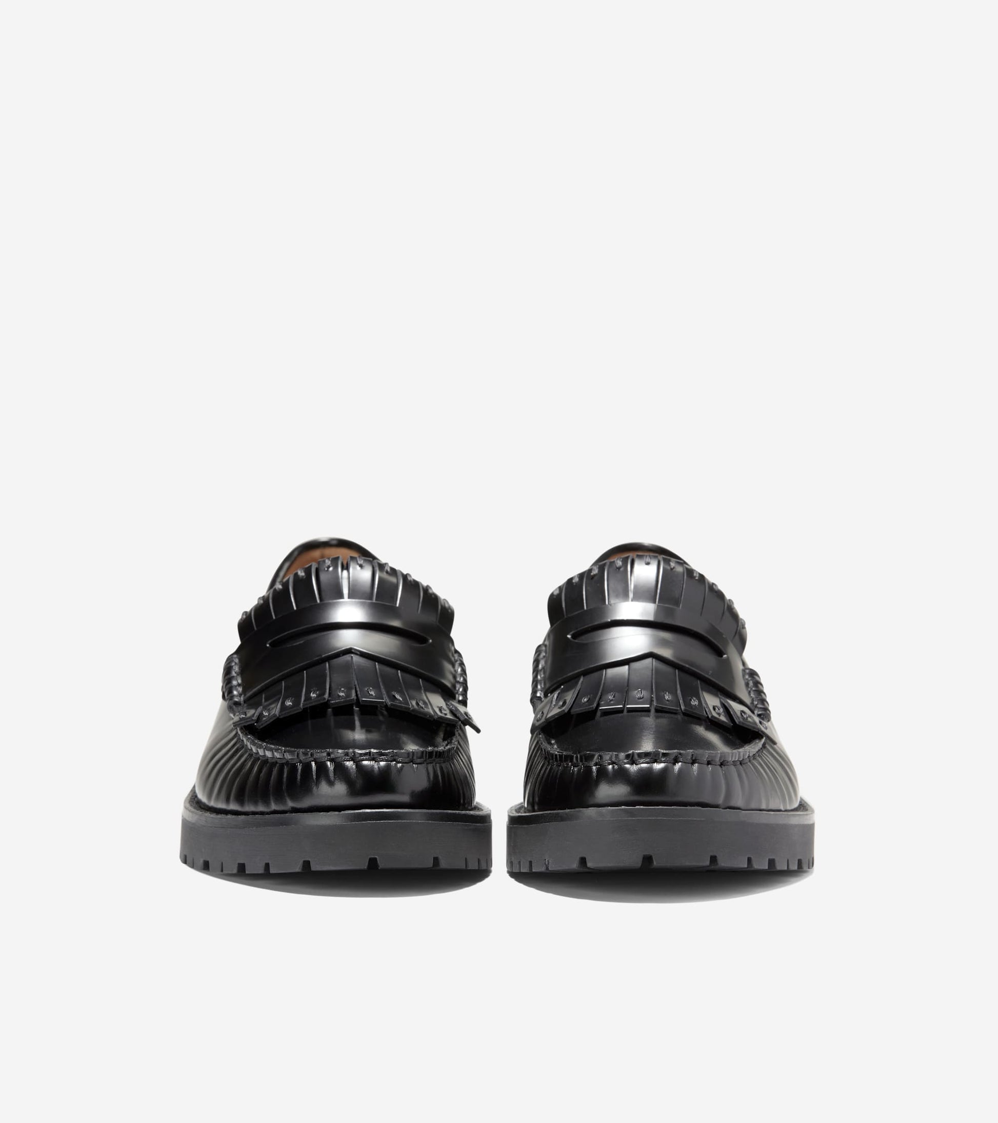 Women's Treena Lug Kiltie Loafers-Black