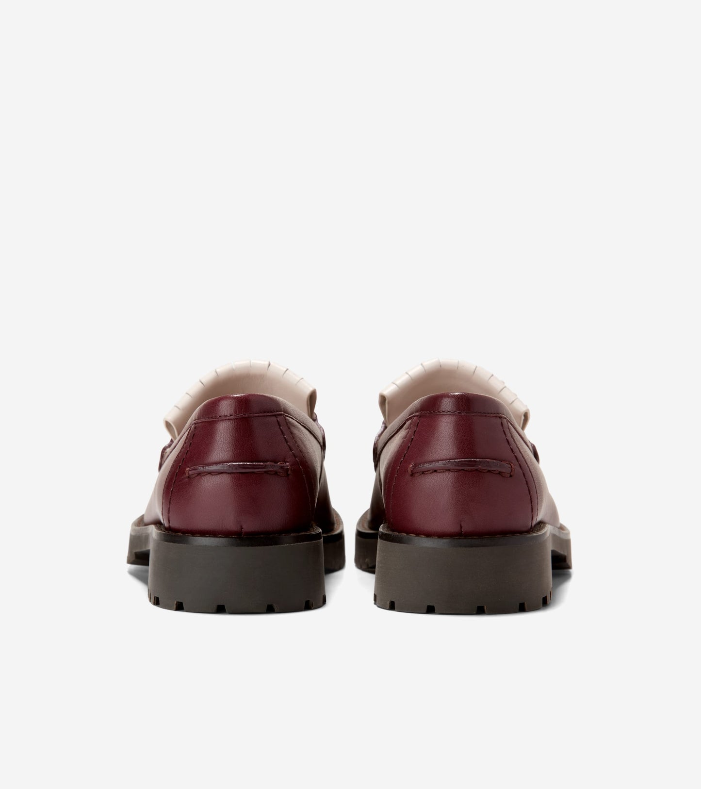 Women's Treena Lug Kiltie Loafers-Black Garnet