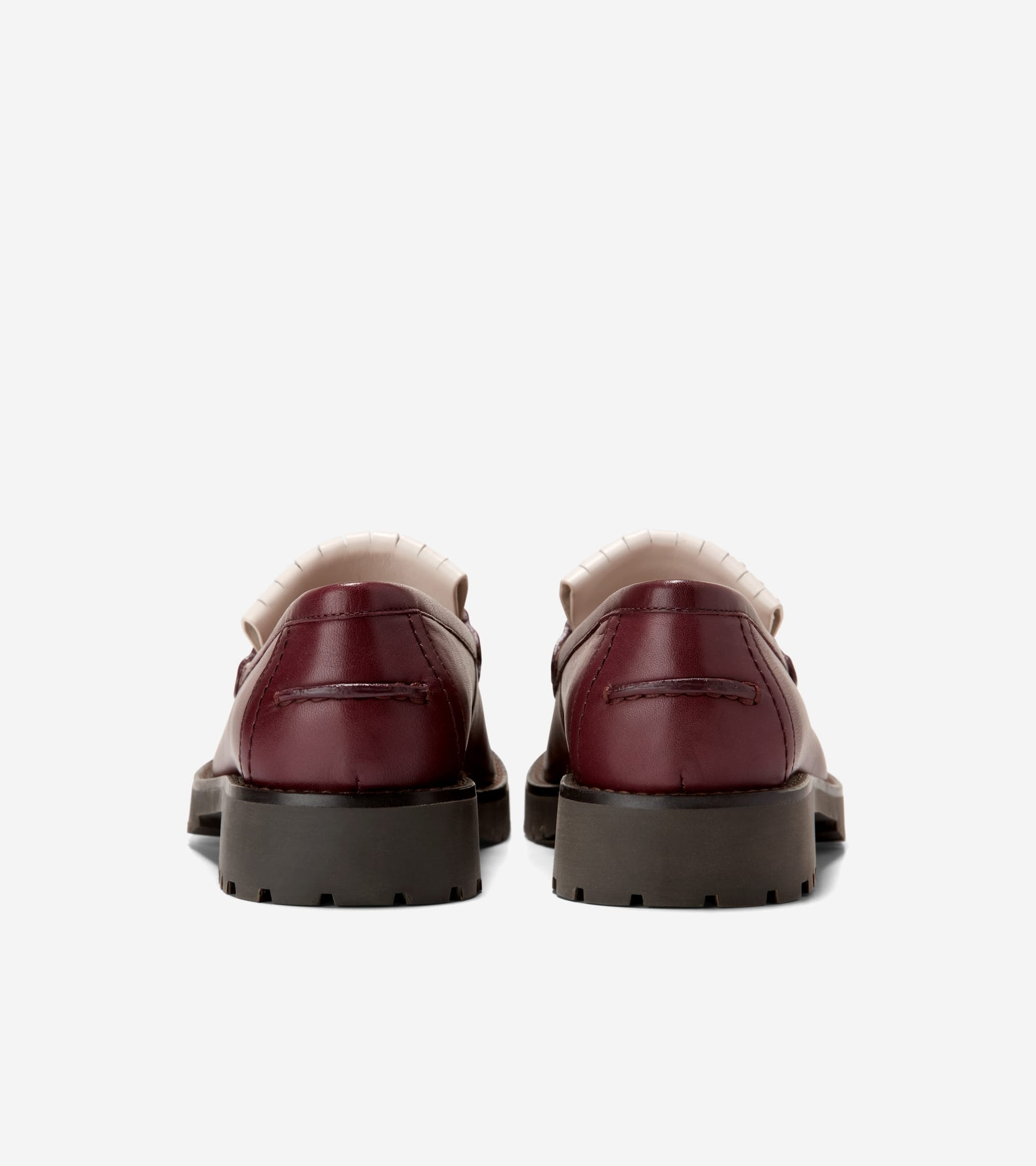 Women's Treena Lug Kiltie Loafers-Black Garnet
