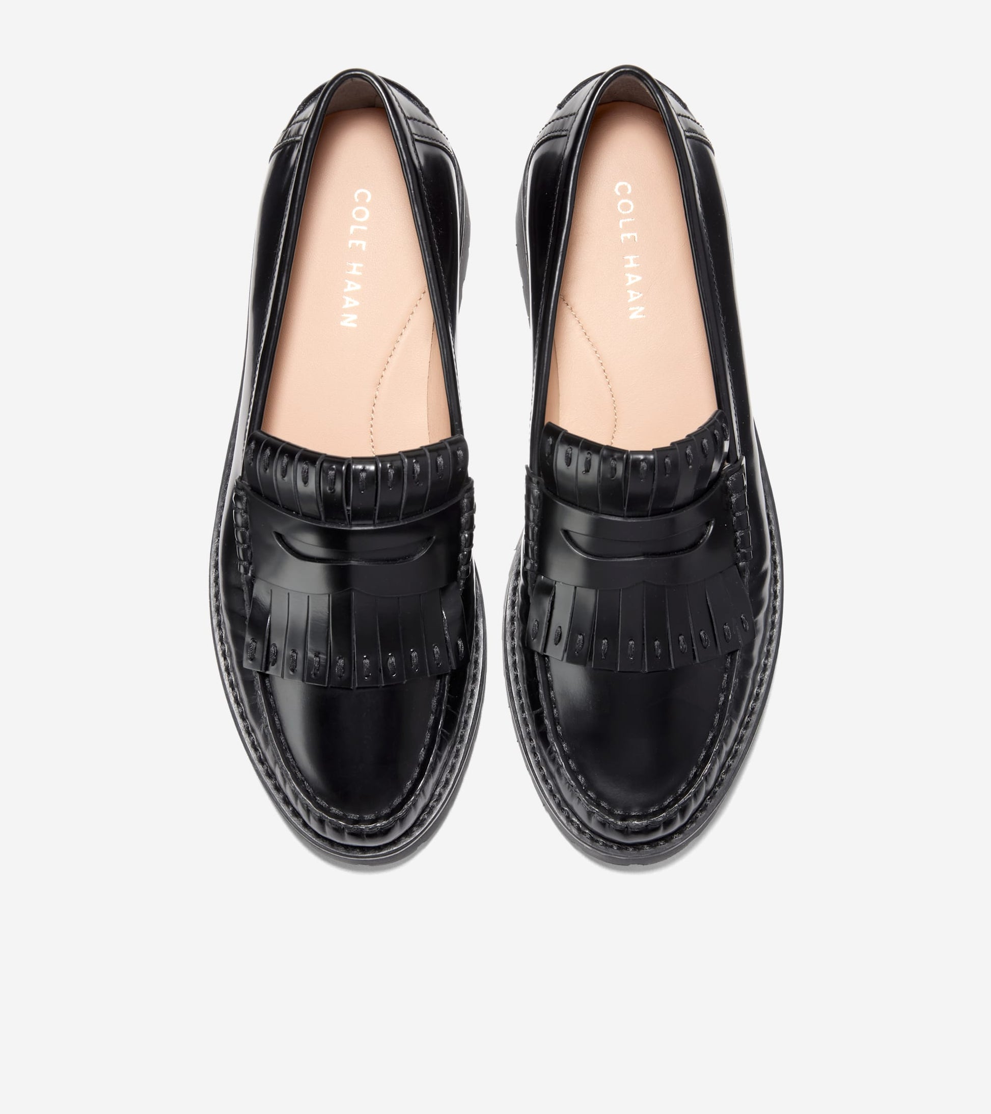 Women's Treena Lug Kiltie Loafers-Black